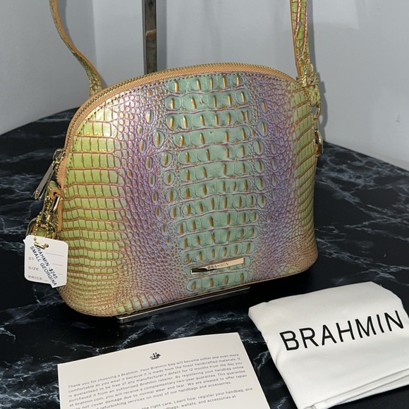 Brahmin Handbags - BRAHMIN Ombre Mini Melbourne Co Small Leather Georgina Verbena Crossbody NEW